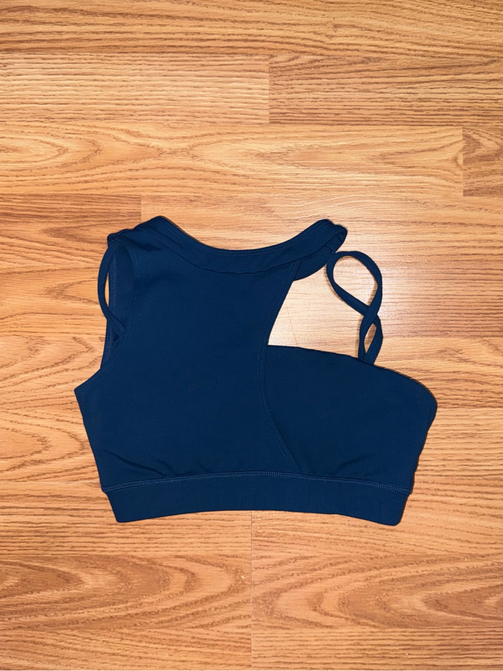 Women's Navy Blue Cropped Tank Top